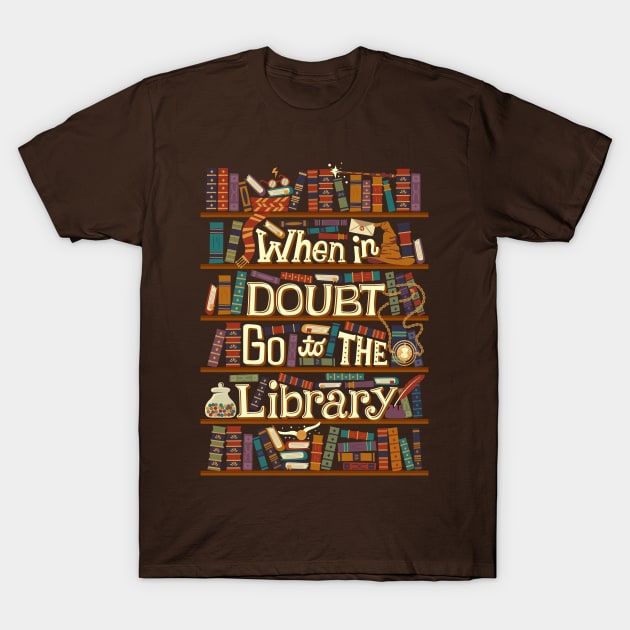 Go to the Library T-Shirt by risarodil